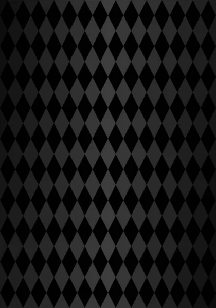 Seamless Argyle Pattern Black Geometric Diamond Shape Gray Gradient Background — ストックベクタ