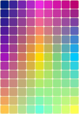 Colorful mosaic pattern abstract background. Square shape with rounded corners with gradient colors. Design for vector illustration.