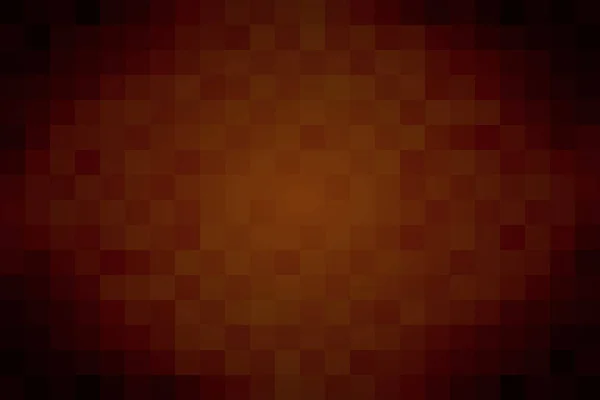 抽象パターンモザイクの背景 正方形の形のグラデーション黒赤オレンジ ベクターイラスト用テクスチャデザイン — ストックベクタ