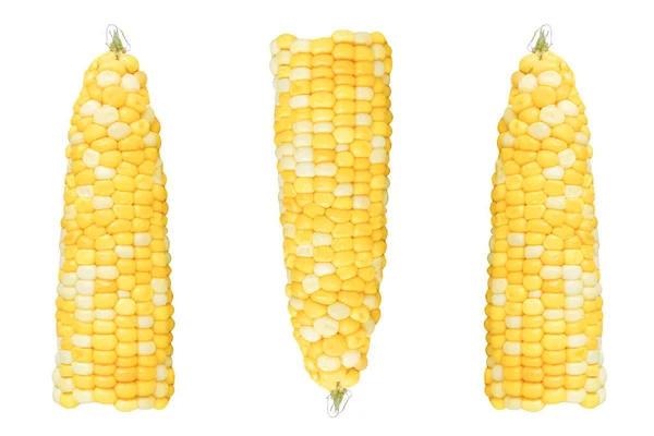Кукуруза Изолированном Белом Фоне — стоковое фото