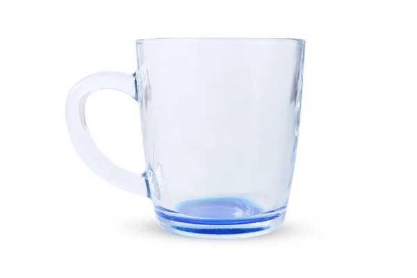 孤立した白い背景にお茶のためのガラスマグカップ — ストック写真
