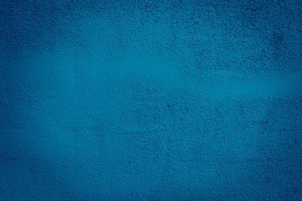 Plastered Concrete Wall Painted Blue Surface Texture — Stock Photo, Image