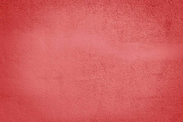 Plastered Concrete Wall Painted Red Surface Texture — Stock Photo, Image