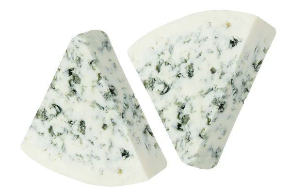 Μπλε Τυρί Απομονωμένο Λευκό Φόντο — Φωτογραφία Αρχείου