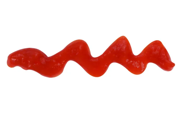 Porción Ketchup Aislada Sobre Fondo Blanco — Foto de Stock