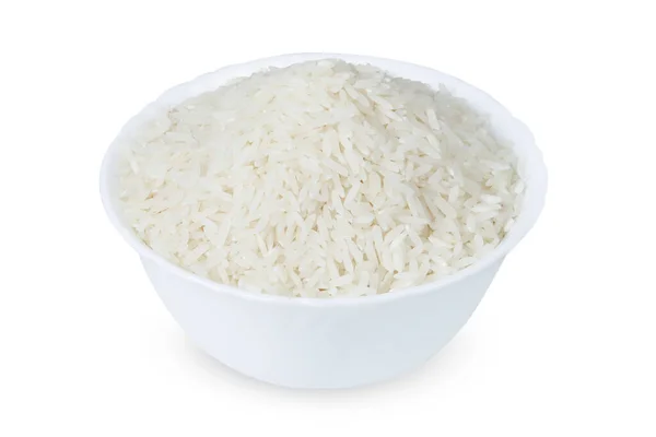 Rice Bowl Isolated White Background — Stockfoto