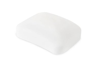 Closeup izole beyaz arka plan üzerinde beyaz hijyen tuvalet sabunları