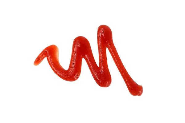 Ketchup Egy Elszigetelt Fehér Háttér — Stock Fotó