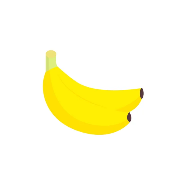 Bündel Von Bananen Fruchtvektorfarbe Symbol Eps Illustration Tropischen Früchten Vegetarisches — Stockvektor