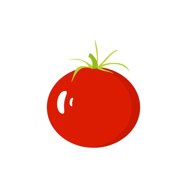 Tomato Vegetable Icon Colored Tomatoes Flat Illustration Farm Market Product — Stok Foto