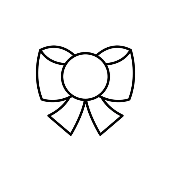 Beautiful vector decorative bow icon. EPS 10.....Isolated on white illustration. Simple outline... Black decor symbol.. trendy, flat, sign, logo, ui. Mobile, app, emblem, design, web, dev, gui, ux