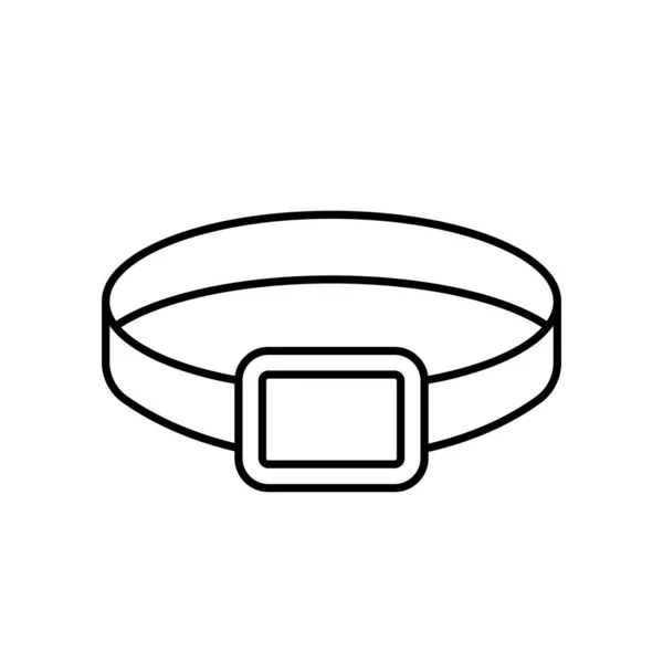 Vector outline women belt with buckle icon. EPS 10. Isolated on white symbol...Element of clothing. Stylish accessories. Fashion belt metal buckle. For any platform and purpose dev, app, web, ui