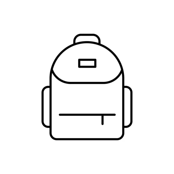 Mens Backpack Vector Icon Outline Black Eps Male City Bag — Foto Stock