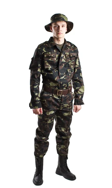 Man in camouflage — Stockfoto