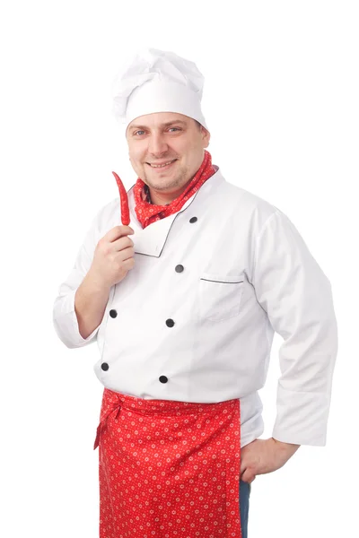 Koken met rode kille peper — Stockfoto