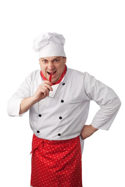 Koken met rode kille peper — Stockfoto