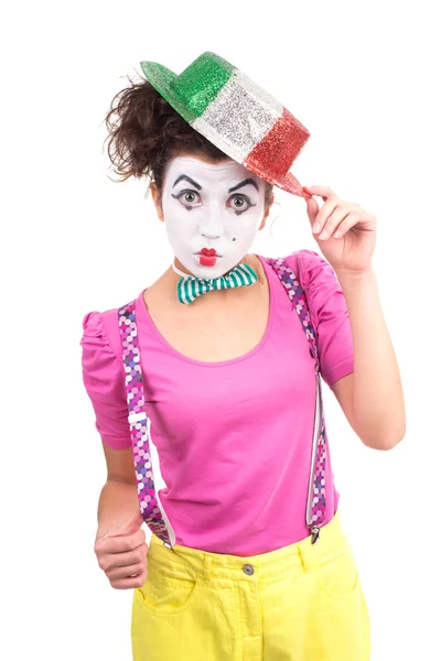 Chica payaso — Foto de Stock