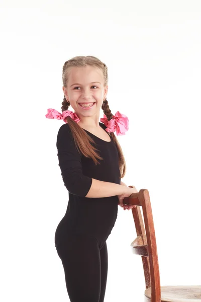 Little girl gymnast — Stock Photo, Image