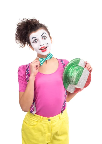 Clownsmädchen — Stockfoto