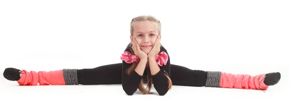 Little girl gymnast — Stock Photo, Image