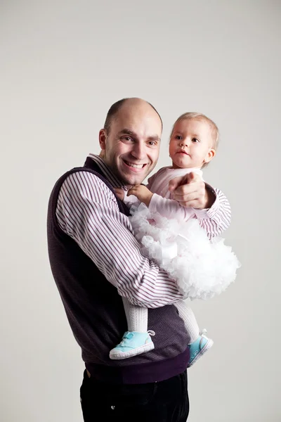 Vater mit seiner Tochter — Stockfoto
