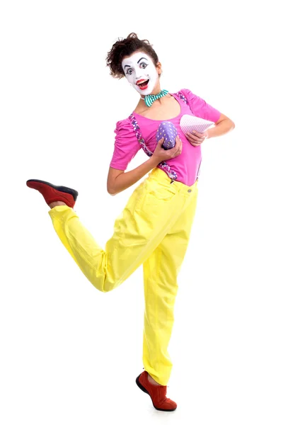 Femme clown — Photo