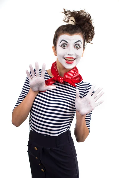 Žena klaun — Stock fotografie