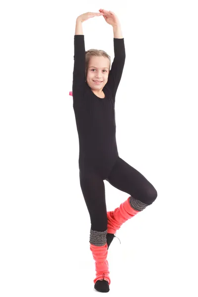 Little girl gymnast — Stock Photo, Image