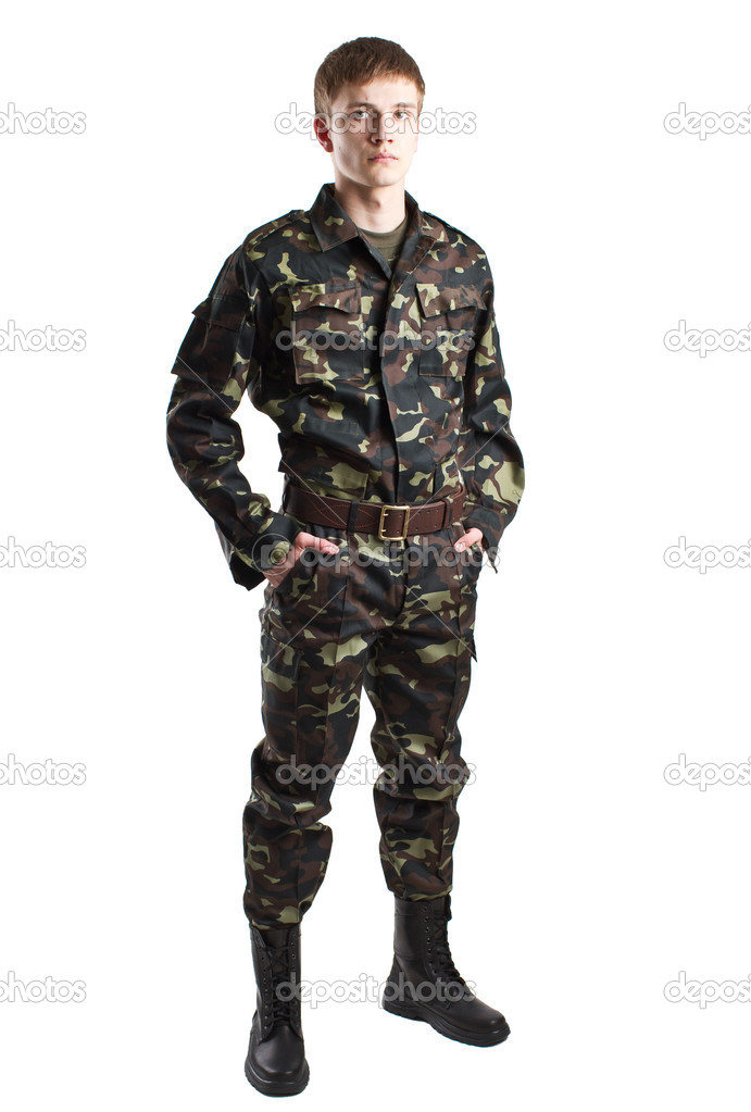 man in camouflage