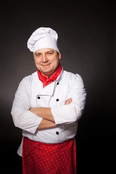 Gelukkig chef-kok — Stockfoto