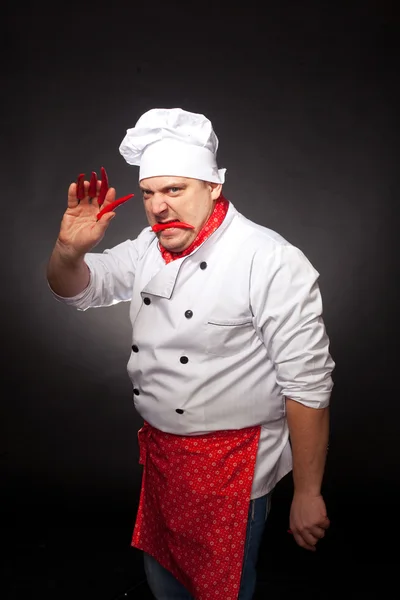 Angry chef — Stock Photo, Image