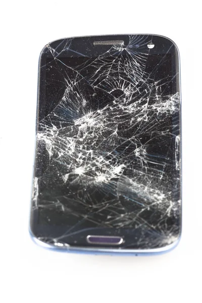 Gebroken telefoon — Stockfoto