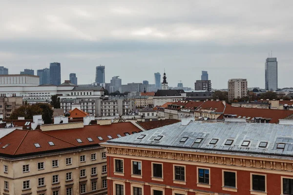 Domy Starym Mieście Warszawie Polska — Zdjęcie stockowe