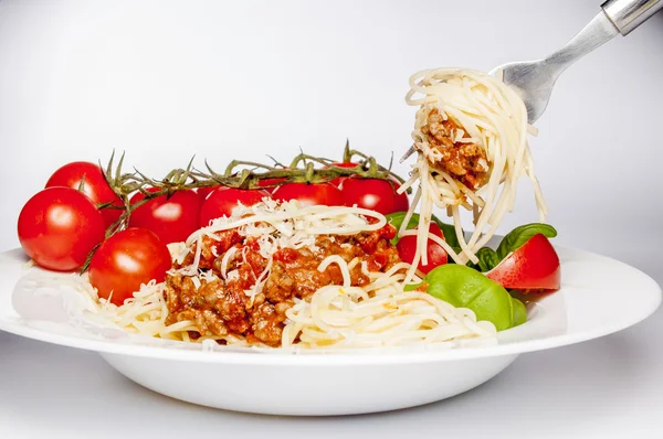 Спагетти Болоньи — стоковое фото