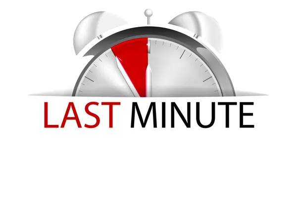 Last minute — Stock Vector