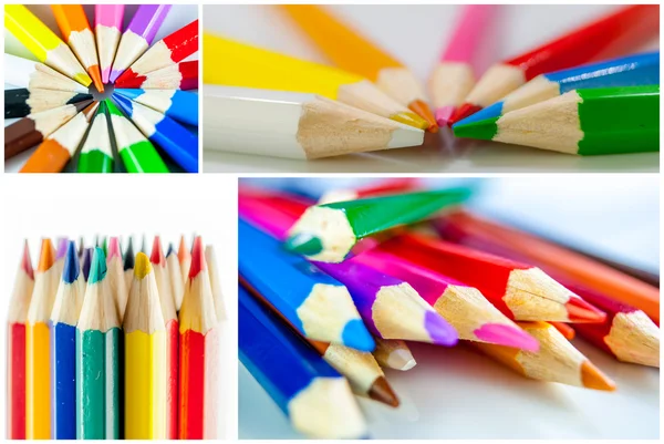 Collection of colour pencil — Stock Photo, Image