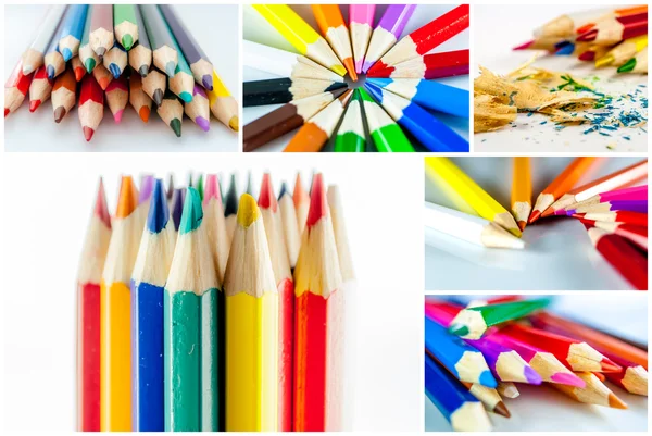 Collection of colour pencil — Stock Photo, Image