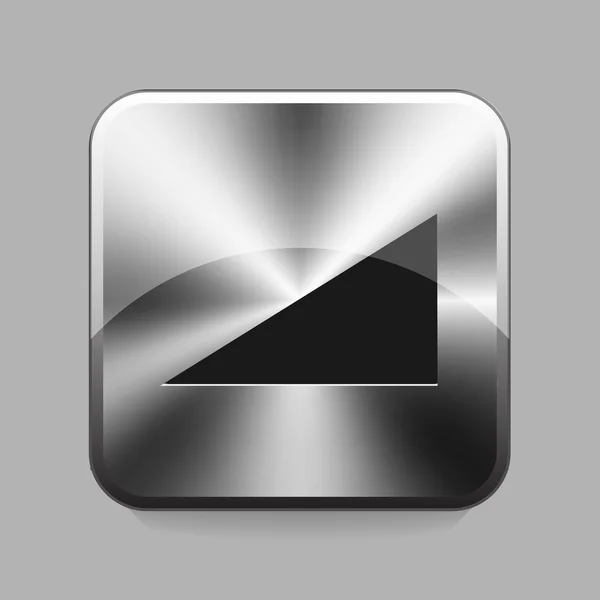 Buton métallique — Image vectorielle