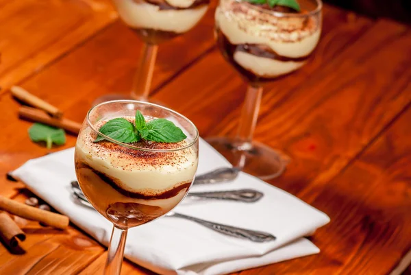 Postre de tiramisú — Foto de Stock