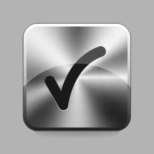 Botón Chrome — Archivo Imágenes Vectoriales
