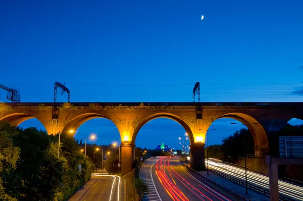 高架桥斯托克波特曼彻斯特 — 图库照片