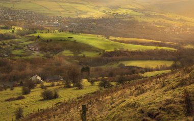 İngiliz kırsal - peak district - İngiltere