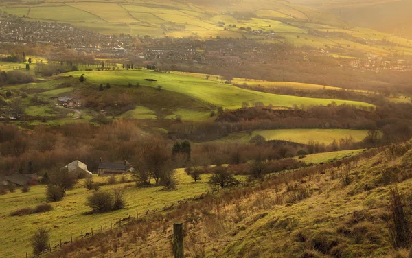 Britse platteland - peak district - Engeland — Stockfoto
