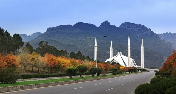 Faisal moskee islamabad-pakistan — Stockfoto