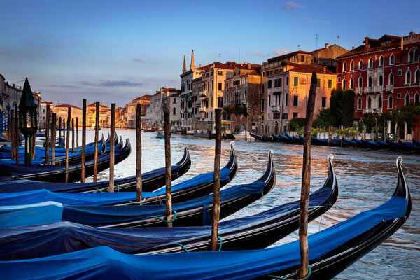 Gondolas Venice Italy