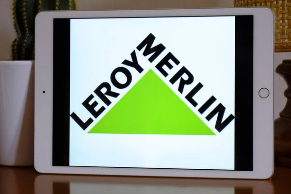 Avril 2022 Milan Italie Leroy Merlin Logo Icône Close Sur — Photo