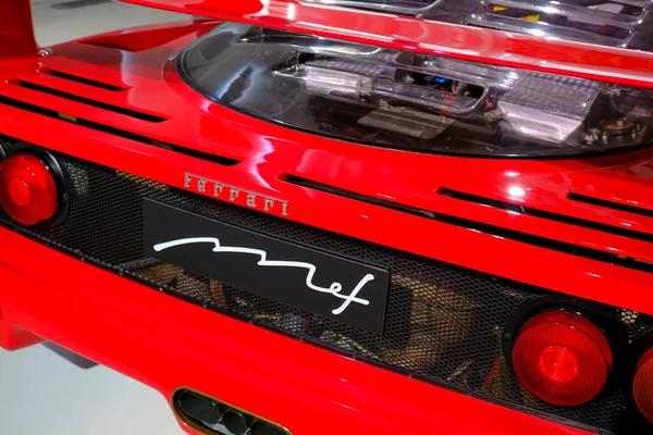 Maggio 2022 Modena Italia Parte Posteriore Ferrari Sportiva Rossa Con — Foto Stock