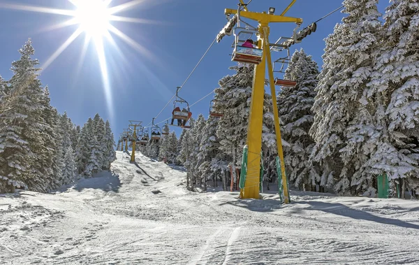 Sporty zimowe i Wyciąg narciarski Obrazek Stockowy