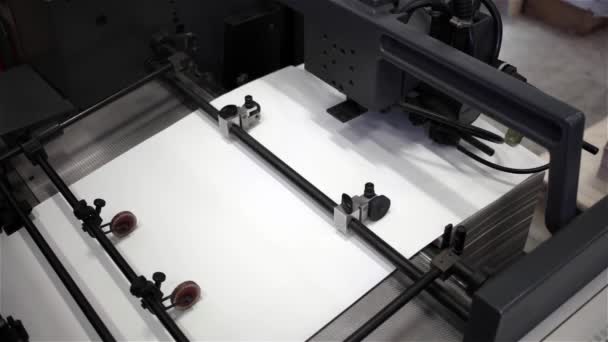 Máquina de impressão. Looped — Vídeo de Stock