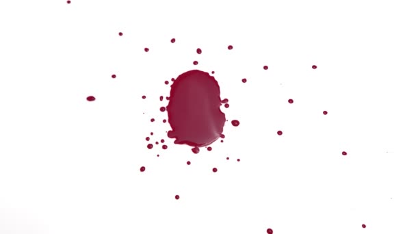 Blood Drops Jemné Stock Video Které Skládá Záběrů Kapek Krve — Stock video